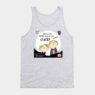 The Doctor & Amy - Never ever never step on the cracks Tank Top